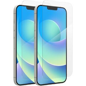 ZAGG InvisibleShield Glass - 2 Pack - Screen Protector for Apple iPhone 14 Plus / 13 Pro Max - 3X Shatter Protection, Anti-Fingerprint Technology, Easy to Install, Clear, 200108697-2PK