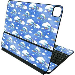 MightySkins Glossy Glitter Skin Compatible with Apple Magic Keyboard for iPad Pro 12.9" (3rd-6th Generation) - Composition Book | Protective, Durable High-Gloss Glitter Finish | Made in The USA