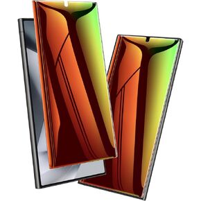 Fotbor for Samsung Galaxy S24 Ultra Privacy Screen Protector, 2 Pack Colorful Gradient Anti-Spy Anti-Blue Light Full Adhesive Film, Quick Fingerprint Unlock Sensitive Touch Anti-Scratch 6.8"