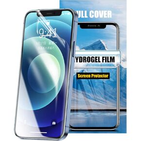 LOOKSEVEN 3 Pack Hydrogel Film For iPhone 7, iPhone 8, iPhone SE2 2020, iPhone SE3 2022 Transparent Soft TPU Screen Protector, High Sensitivity Protective Film (Not Tempered Film)