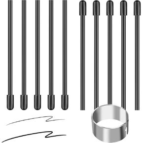 EMR Stylus Pen for reMarkable 2, Kindle, Samsung - 4096 Pressure Level Sensitivity, Palm Rejection, Natural Tilt, Rear & Side Eraser Function, Magnetic, No Charging. 5 Spare Nibs & Pouch