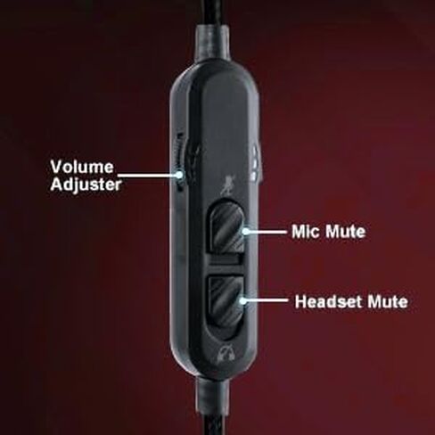 Gaming Headset for PC,PS5,PS4,Xbox One Series X/S,Switch,Laptop,Computer-Foldable Wired Gaming Headphones with Mic,Over Ear Wired Headphones with Noise-Canceling Mic,Surround Sound,COLUSI 900-BlackRed in Saudi Arabia