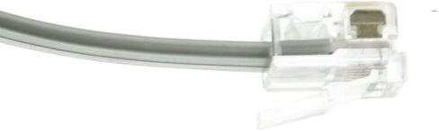 ACL 1 Feet RJ12 6P/6C سلك هاتف مستقيم (بيانات)، فضي ساتان، 10 عبوات in Kuwait