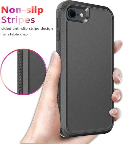 Diverbox for iPhone SE Case [Tempered Glass Screen Protector] [Shockproof] [Dropproof] Heavy Duty Protection Phone Case Cover for Apple iPhone SE (Clear 2in1) in Saudi Arabia