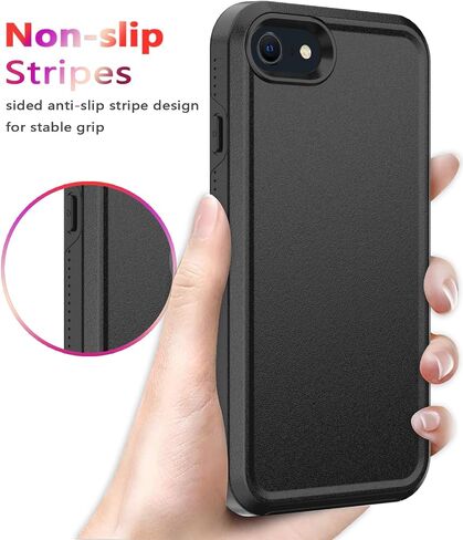 Diverbox for iPhone SE Case [Tempered Glass Screen Protector] [Shockproof] [Dropproof] Heavy Duty Protection Phone Case Cover for Apple iPhone SE (Clear 2in1) in Saudi Arabia