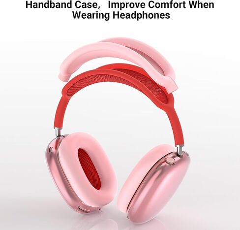 ULAK Case for AirPods Max Headphones, 3in1 Clear TPU Ear Cup Covers/Silicone Ear Pad Case/Headband Cover for AirPods Max, Anti Scratch Transparent Protective Accessories for Apple AirPods Max, White in Saudi Arabia