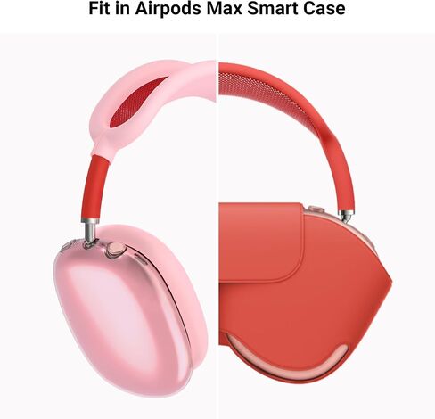 ULAK Case for AirPods Max Headphones, 3in1 Clear TPU Ear Cup Covers/Silicone Ear Pad Case/Headband Cover for AirPods Max, Anti Scratch Transparent Protective Accessories for Apple AirPods Max, White in Saudi Arabia