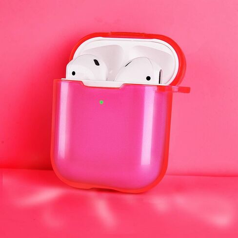 AIRSPO Airpods Case Cover, AirPods 2nd Generation Case Cover with Cleaner Kit, Clear Soft TPU Protective Cover Compatible with Apple AirPods 1/2 Wireless Charging Case with Keychain in Saudi Arabia