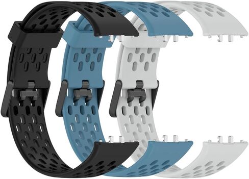 [3 عبوات] أشرطة متوافقة مع Samsung Galaxy Fit 3 Bands، أشرطة ساعة بديلة رياضية من السيليكون الناعم قابلة للتنفس لساعة Galaxy Fit3 الذكية للنساء والرجال in Kuwait
