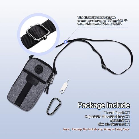 Carrying Case for Vision Pro Battery, Dual Pocket Holster Crossbody Bag Holder for Apple VR Vision Pro Battery & iPhone 15 14 13 Pro Max,for Vision Pro Battery Case Belt Protective Cover for Walking in Kuwait