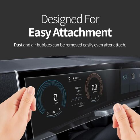 skoko [عبوة من قطعتين واقي شاشة عرض بانورامي واسع لـ EV9 KIA، مضاد للوهج غير لامع، واقي أمان، مضاد لبصمات الأصابع، ملمس ناعم، غطاء كامل in Kuwait