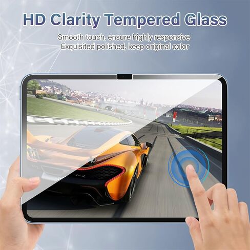 واقي شاشة Soke مكون من قطعتين لجهاز iPad الجيل العاشر (موديلات 10.9 بوصة 2022)، واقي فيلم من الزجاج المقسى متوافق مع A2696/A2757/A2777 10.9 بوصة الجيل العاشر in Kuwait