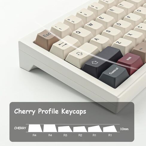 JOMKIZ Keycaps, 136 Keys Dye Sublimation Cherry Profile Keycaps Custom Keycap Set for Cherry MX Switches Mechanical Keyboards in Saudi Arabia