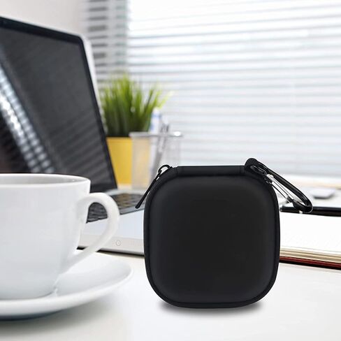 حافظة Canboc صلبة لسماعات Bose QuietComfort Earbuds II/NEW Bose QuietComfort Ultra Earbuds الغاء الضوضاء داخل الأذن سماعات بلوتوث لاسلكية، حقيبة شبكية تناسب كابل شحن USB-C، أطراف الأذن، أسود in Kuwait