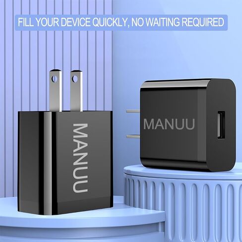 USB Charger Block Fast Charging Android Phone Wall Charger Adapter Power Brick Compatible for Samsung Galaxy S21 S20 S10 S6 S7 S8 S9/Edge/Plus/Active, Note 5 8 Note 9 Note 10 LG Travel Plug in Saudi Arabia