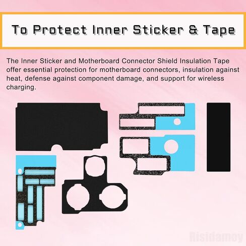 Complete Replace Set for iPhone 11 Pro Max Rear Mic Mesh Camera Bracket Bottom Loudspeaker AntiDust Net Replacement with Motherboard Heat Dissipation Protection Sticker kit in Saudi Arabia