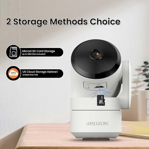كاميرا أمان منزلية WiFi، عبوتان من الكاميرا الداخلية السلكية مع مسار الحركة، صوت ثنائي الاتجاه، وضع الخصوصية، رؤية ليلية، بطاقة Micro SD / تخزين سحابي، دعم Alexa (مستعمل) in Kuwait