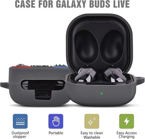 QINGQING Switch Case Compatible with Samsung Galaxy Buds 2 Pro Case (2022) / Galaxy Buds 2 (2021) / Galaxy Buds Pro (2021) / Galaxy Buds Live Case, Cute 3D Cartoon for Kids Girls Teens Boys in Saudi Arabia
