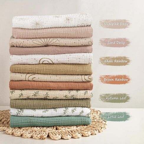 Muslin Bassinet Sheets Baby: Cotton Bassinet Sheets Fitted for Boys and Girls - Bassinet Sheets for Oval Rectangle or Hourglass Mattress(Autumn Leaf) in Kuwait