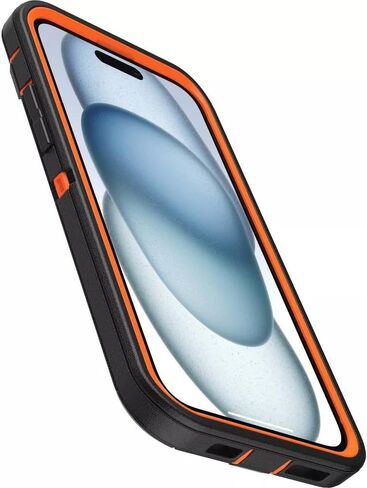 OtterBox iPhone 15 Plus & iPhone 14 Plus (Only) - Defender Series Case - Realtree Blaze Edge (Camo) - Rugged & Durable - with Port Protection - Holster Clip Includes - Microbial Defense Protection in Saudi Arabia