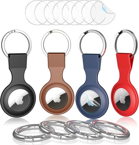 for 4 Pack Waterproof AirTag Keychain Holder, Lock Design AirTag Holder Compatible with Apple Air Tags, Anti-Theft Anti-Lost AirTag Case in Saudi Arabia