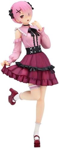Furyu Re:Zero Starting Life in Another World تمثال PVC Trio-Try-iT Rem Girly Outfit وردي 21 سم in Saudi Arabia