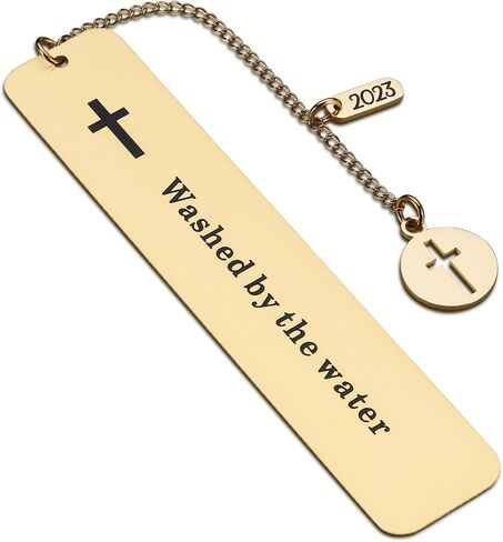 Baptism Gifts for Girl Boys Bookmark Gift for First Communion Christening Gifts for Godchild Baby Girl Boy Adult Baptism Gifts for Women Men Friends Catholic Gifts Religious Bookmarks Golden Bookmark in Saudi Arabia