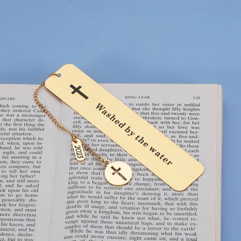 Baptism Gifts for Girl Boys Bookmark Gift for First Communion Christening Gifts for Godchild Baby Girl Boy Adult Baptism Gifts for Women Men Friends Catholic Gifts Religious Bookmarks Golden Bookmark in Saudi Arabia