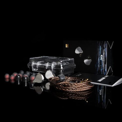 سماعة رأس FiiO JadeAudio JH3 سلكية عالية الدقة 0.78 مم 2 دبابيس 1DD+2BA Bass ثقيلة متوافقة مع Android وiOS وWindows وMac للهواتف الذكية/الكمبيوتر الشخصي/الكمبيوتر المحمول (أسود) in Kuwait