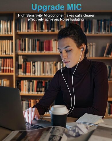 سماعات رأس USB C لأجهزة Samsung S23 S24 S22 S21 S20 A53 A54، سماعات أذن USB من النوع C هاي فاي ستيريو داخل الأذن سماعات أذن سلكية USB C مع ميكروفون للتحكم في مستوى الصوت لجهاز iPad Pro iPhone 15 Pro Pixel 8 7 6A OnePlus 10 in Kuwait