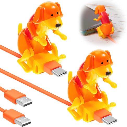 كابل شحن للكلاب، كابل USB للهواتف الذكية، شاحن USB لنقل البيانات، كابل صغير للكلاب لشحن USB للهواتف المحمولة، متوافق فقط مع النوع c (لطيف، نمط سبوت، برتقالي، أبيض) in Kuwait