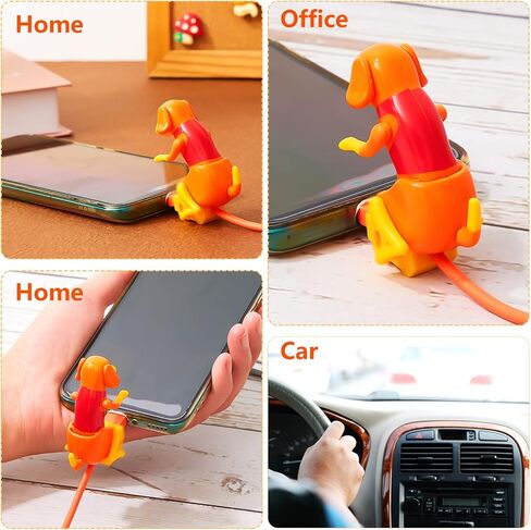 كابل شحن للكلاب، كابل USB للهواتف الذكية، شاحن USB لنقل البيانات، كابل صغير للكلاب لشحن USB للهواتف المحمولة، متوافق فقط مع النوع c (لطيف، نمط سبوت، برتقالي، أبيض) in Kuwait