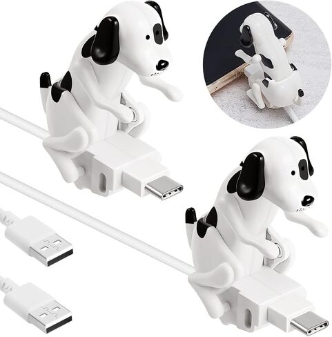 كابل شحن للكلاب، كابل USB للهواتف الذكية، شاحن USB لنقل البيانات، كابل صغير للكلاب لشحن USB للهواتف المحمولة، متوافق فقط مع النوع c (لطيف، نمط سبوت، برتقالي، أبيض) in Kuwait