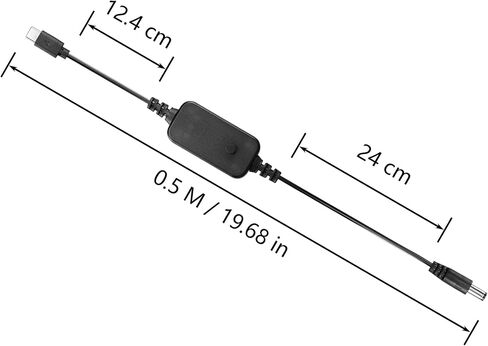 CERRXIAN 1.6FT USB C to DC PD Adapter Cable with 10 Connecor Tips,Type-C to DC Power Cable Output Adjustable Voltage 5V-9V-12V-15V-20V PD Fast Charging Cable in Saudi Arabia