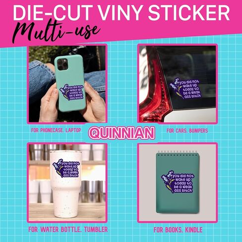 Set 3Pcs Don't Be A Part of Problem Be The Whole Problem Quote Sticker Mouse Sticker Funny Sticker Waterproof Die-Cut Vinyl 3 Inches Sticker for Water Bottle Phone Laptop Car for Teen Adult in Kuwait