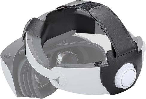 حزام رأس لتخفيف الضغط متوافق مع سماعة الرأس PlayStation VR 2، حزام من جلد البولي يوريثان، خفيف الوزن وقابل للتعديل وتقليل الضغط، ملحقات VR2 in Saudi Arabia