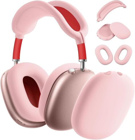 Silicone Case Cover for AirPods Max, Ear Pad Case Cover Ear Cups Cover, Headband Cover for AirPods Max Headphones, Anti-Scratch Accessories Soft Silicone Protector for Apple AirPods Max-Green in Saudi Arabia
