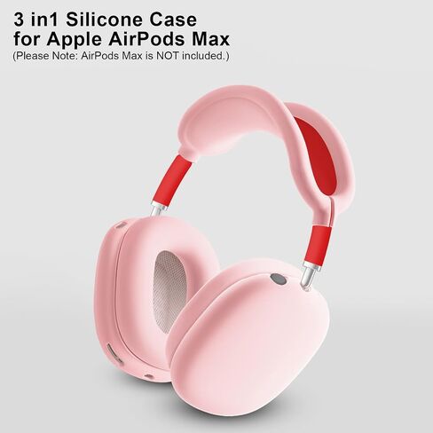 Silicone Case Cover for AirPods Max, Ear Pad Case Cover Ear Cups Cover, Headband Cover for AirPods Max Headphones, Anti-Scratch Accessories Soft Silicone Protector for Apple AirPods Max-Green in Saudi Arabia