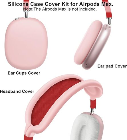 Silicone Case Cover for AirPods Max, Ear Pad Case Cover Ear Cups Cover, Headband Cover for AirPods Max Headphones, Anti-Scratch Accessories Soft Silicone Protector for Apple AirPods Max-Green in Saudi Arabia