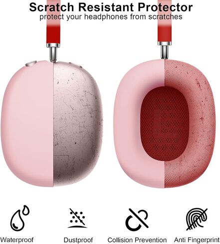 Silicone Case Cover for AirPods Max, Ear Pad Case Cover Ear Cups Cover, Headband Cover for AirPods Max Headphones, Anti-Scratch Accessories Soft Silicone Protector for Apple AirPods Max-Green in Saudi Arabia
