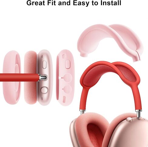 Silicone Case Cover for AirPods Max, Ear Pad Case Cover Ear Cups Cover, Headband Cover for AirPods Max Headphones, Anti-Scratch Accessories Soft Silicone Protector for Apple AirPods Max-Green in Saudi Arabia