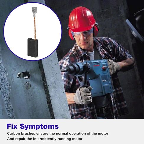 (4 قطع) مجموعة فرش كربون 1617014126 متوافقة مع المطرقة الدوارة من بوش 11316EVS 11317EVS 11311EVS 11223EVS 11245EVS in Kuwait