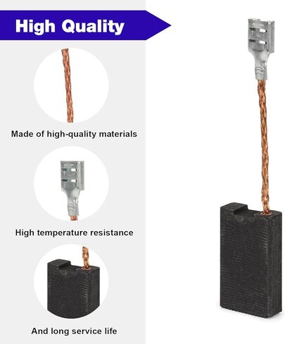 (4 قطع) مجموعة فرش كربون 1617014126 متوافقة مع المطرقة الدوارة من بوش 11316EVS 11317EVS 11311EVS 11223EVS 11245EVS in Kuwait
