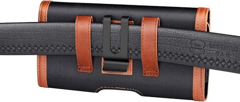 iPhone XS MAX Holster Pouch, Gcepls iPhone XR Holster Belt Case with Clip/Loops Belt Pouch for iPhone 8 Plus iPhone 7 Plus / Galaxy S9 Plus with A Thin Case On - Built In Card Slot - Black Brown in Saudi Arabia