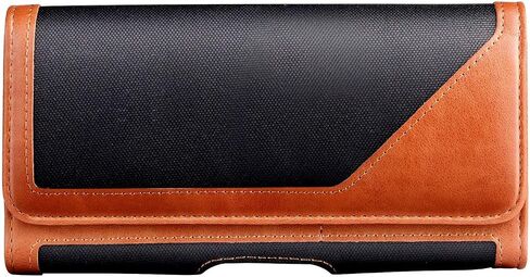 iPhone XS MAX Holster Pouch, Gcepls iPhone XR Holster Belt Case with Clip/Loops Belt Pouch for iPhone 8 Plus iPhone 7 Plus / Galaxy S9 Plus with A Thin Case On - Built In Card Slot - Black Brown in Saudi Arabia