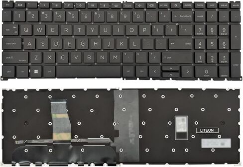 لوحة مفاتيح بديلة للكمبيوتر المحمول بإضاءة خلفية HP ELITEBOOK 860 G9 865 G9 865 G10 Zbook fury 16 G10 إضاءة خلفية تخطيط أمريكي أسود in Kuwait
