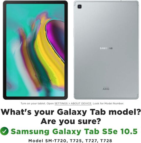 بدلة الفضاء Bam Bino [حافظة متينة للأطفال] لجهاز Samsung Galaxy Tab S5e 10.5 | مصممة في أستراليا للأطفال | حامل القلم الإلكتروني وواقي الشاشة والحزام (أزرق مجري) in Kuwait