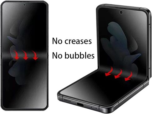 واقي شاشة داخلي مضاد للتجسس ومضاد للوهج لهاتف Moto Razr+ 2023 واقي شاشة خارجي غير لامع للخصوصية طبقة ناعمة لهاتف Motorola Moto Razr Plus 2023 مضاد للنظر in Kuwait