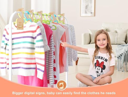 Baby Closet Dividers Wood Baby Hanger Dividers Set of 8 from Newborn to 24 Month Baby Clothes Size Hanger Organizer Nursery Decor Baby Closet Organizers in Saudi Arabia