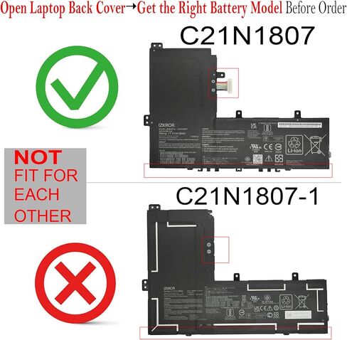 C21N1807 38Wh Battery Replacement for ASUS C223NA C223NA-1A C223NA-1B / ChromeBook C223NA C223NA-DH02 / VivoBook E12 E203NA-FD020TS E203NA-FD048T Series C21PICH 0B200-03040000 2ICP4/59/134 in Saudi Arabia
